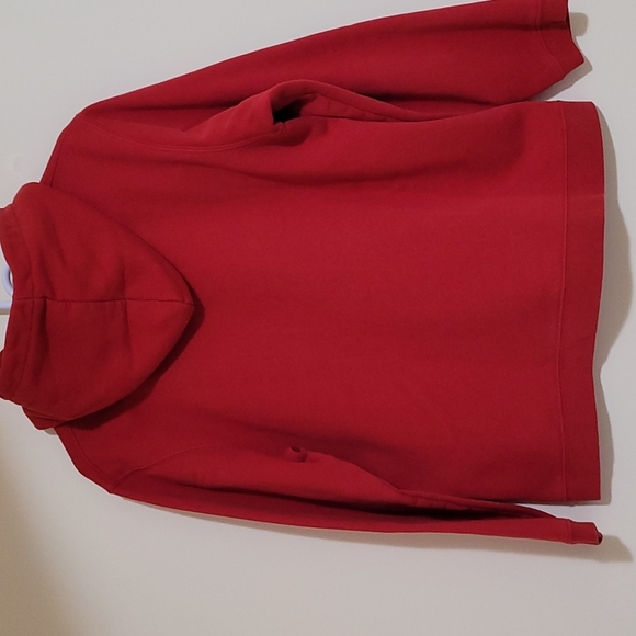 Hoodie red, boys, adidas. Size Large - Picture 4 of 4